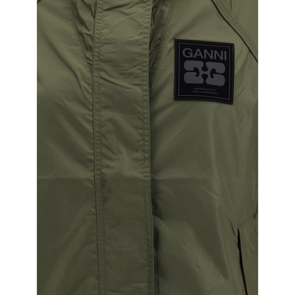 Ganni Bicolor Nylon Shell Jacket - Image 3