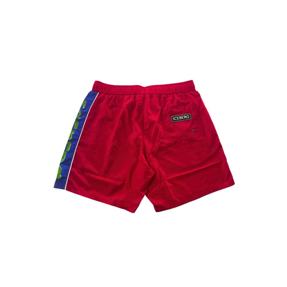 Iceberg Red Polyester Men Swim Short - Image 2