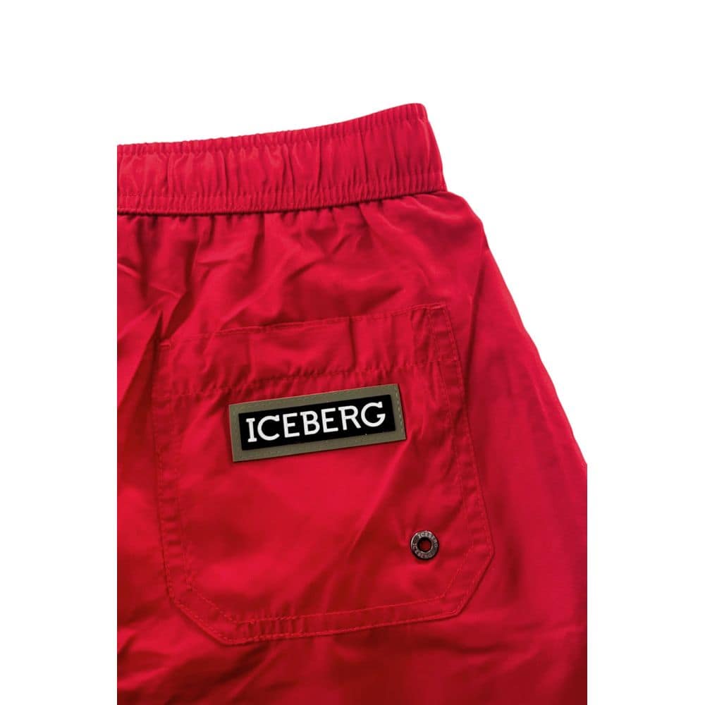 Iceberg Red Polyester Men Swim Short - Image 3
