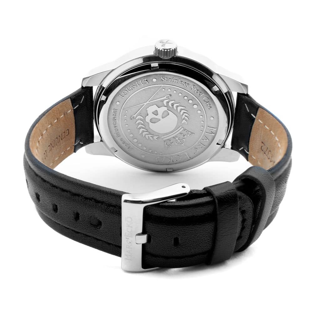 Marc Ecko Black Leather Dress Watch - Image 2