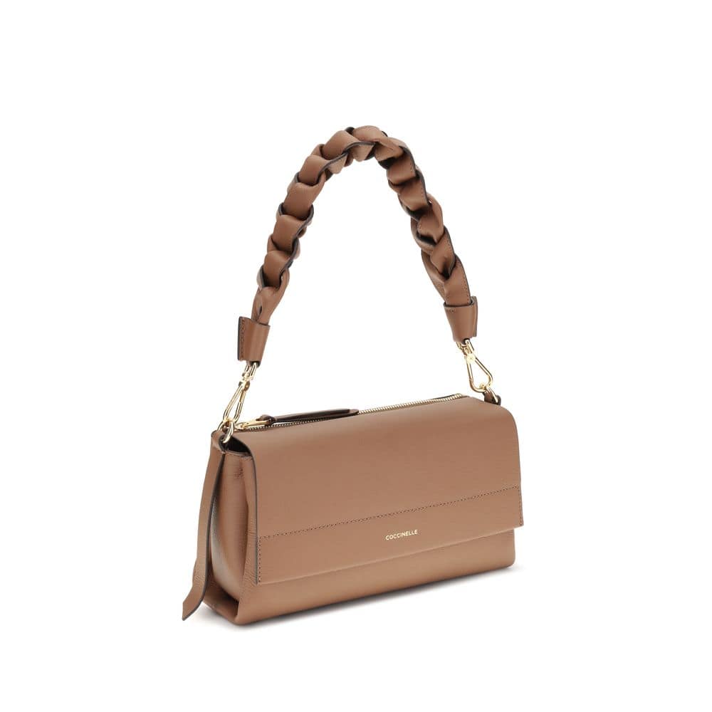 Coccinelle Beige Calf Leather Bos Taurus Shoulder Bag - Image 2
