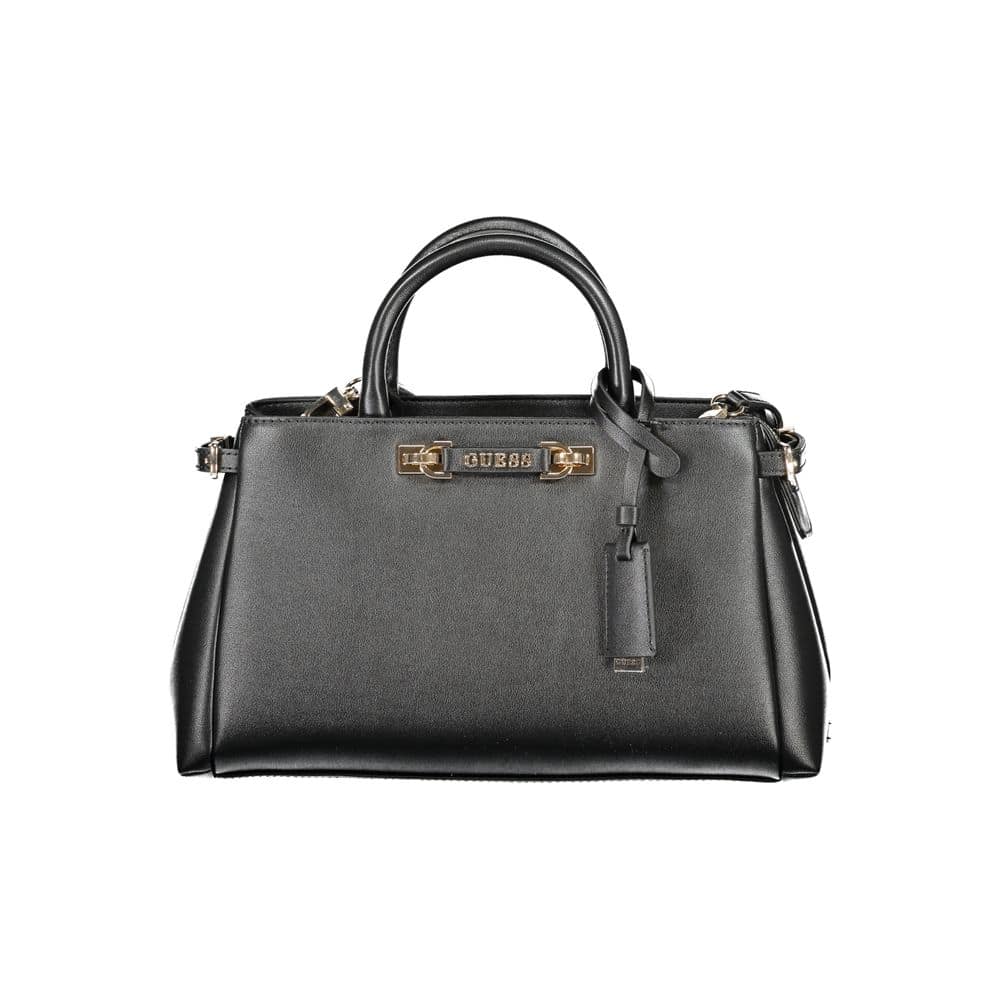 Guess Jeans Nero Poliuretano Women Handbag