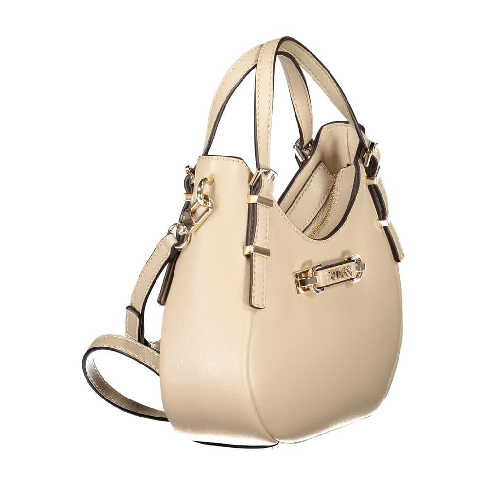 Guess Jeans Beige Polyurethane Woman Handbag - Image 3