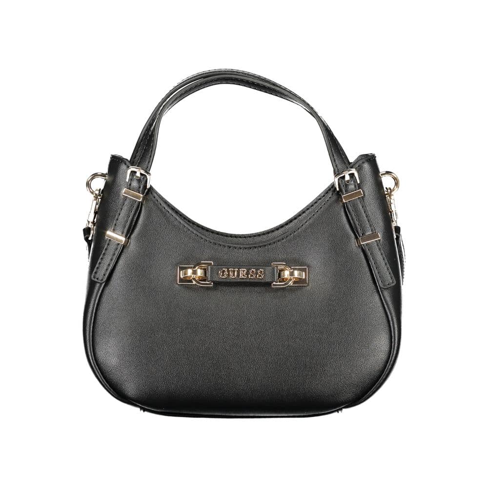 Guess Jeans Nero Poliuretano Women Handbag