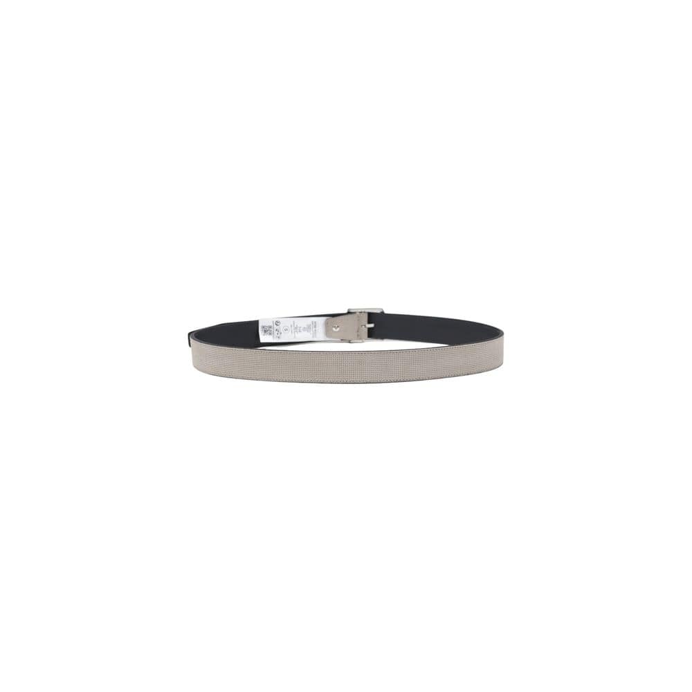 Antony Morato Gray Leather Regular Belt - Image 2