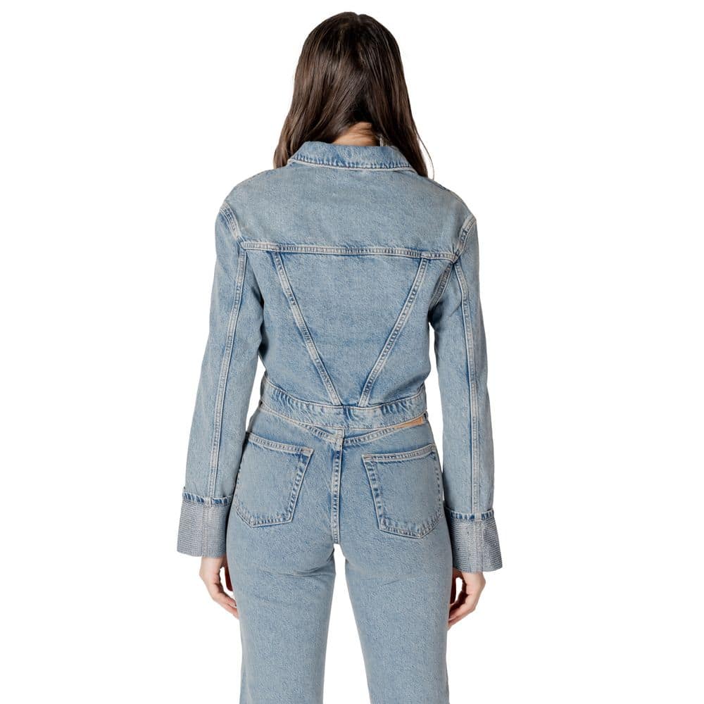 Only Light Blue Organic Cotton Denim Jacket - Image 2
