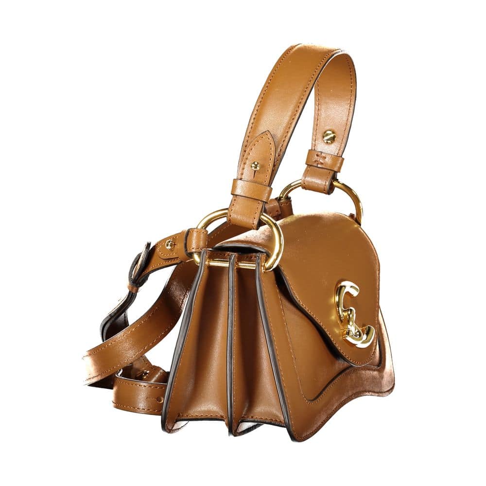 Coccinelle Marrone Leather Women Handbag - Image 3