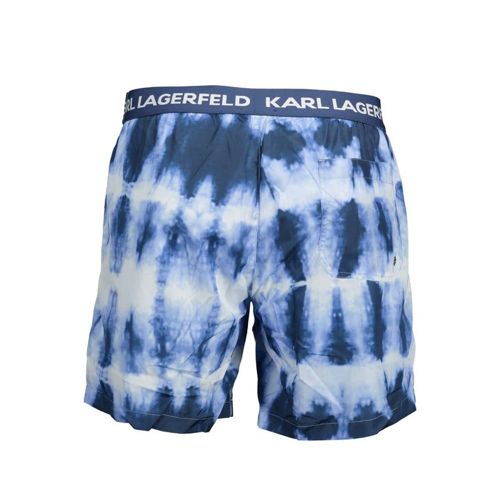 Karl Lagerfeld Azzurro Polyester Men's Swim Trunk - Image 2