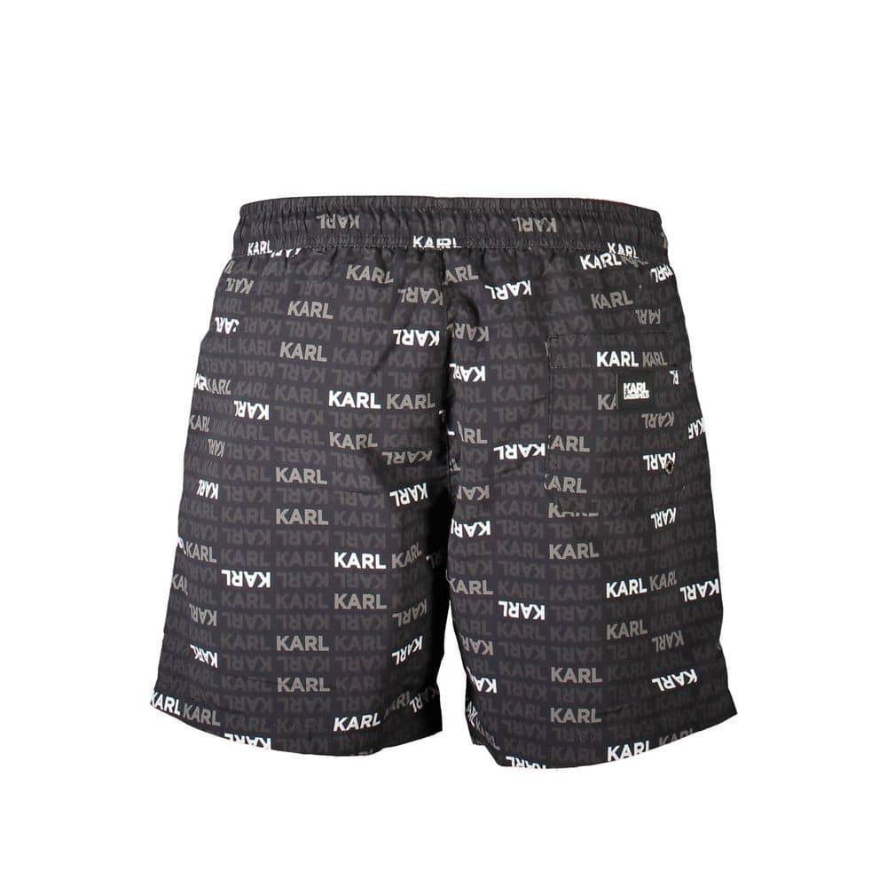Karl Lagerfeld Nero Polyester Men's Swim Boxer - Image 2