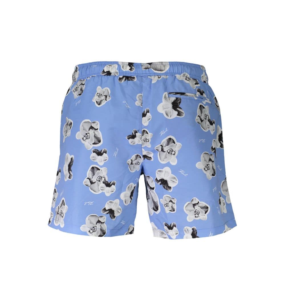 Karl Lagerfeld Azzurro Polyester Men Swim Boxer - Image 2