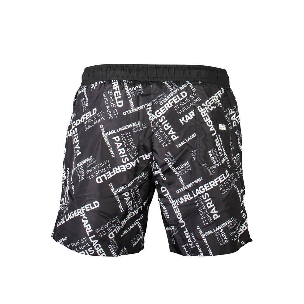 Karl Lagerfeld Black Polyester Men's Swim Boxer - Image 2