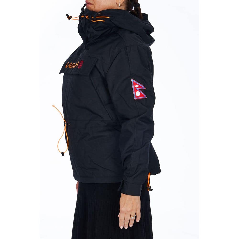 Ladakh Black Polyester Women Jacket - Image 2