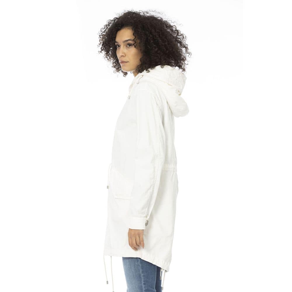 Mr&Mrs Italy White Cotton Women Parka - Image 2
