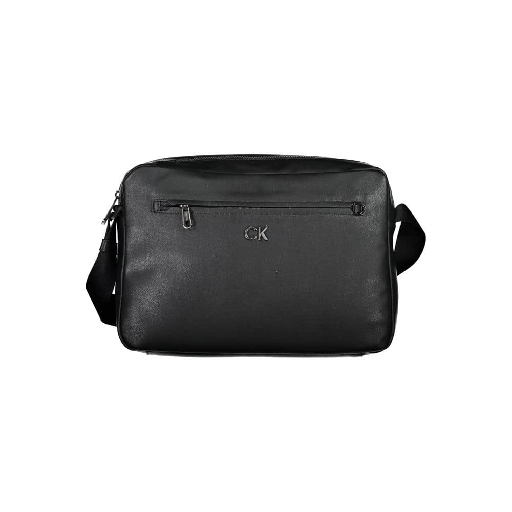 Calvin Klein Nero Recycled Polyester Men Briefcase