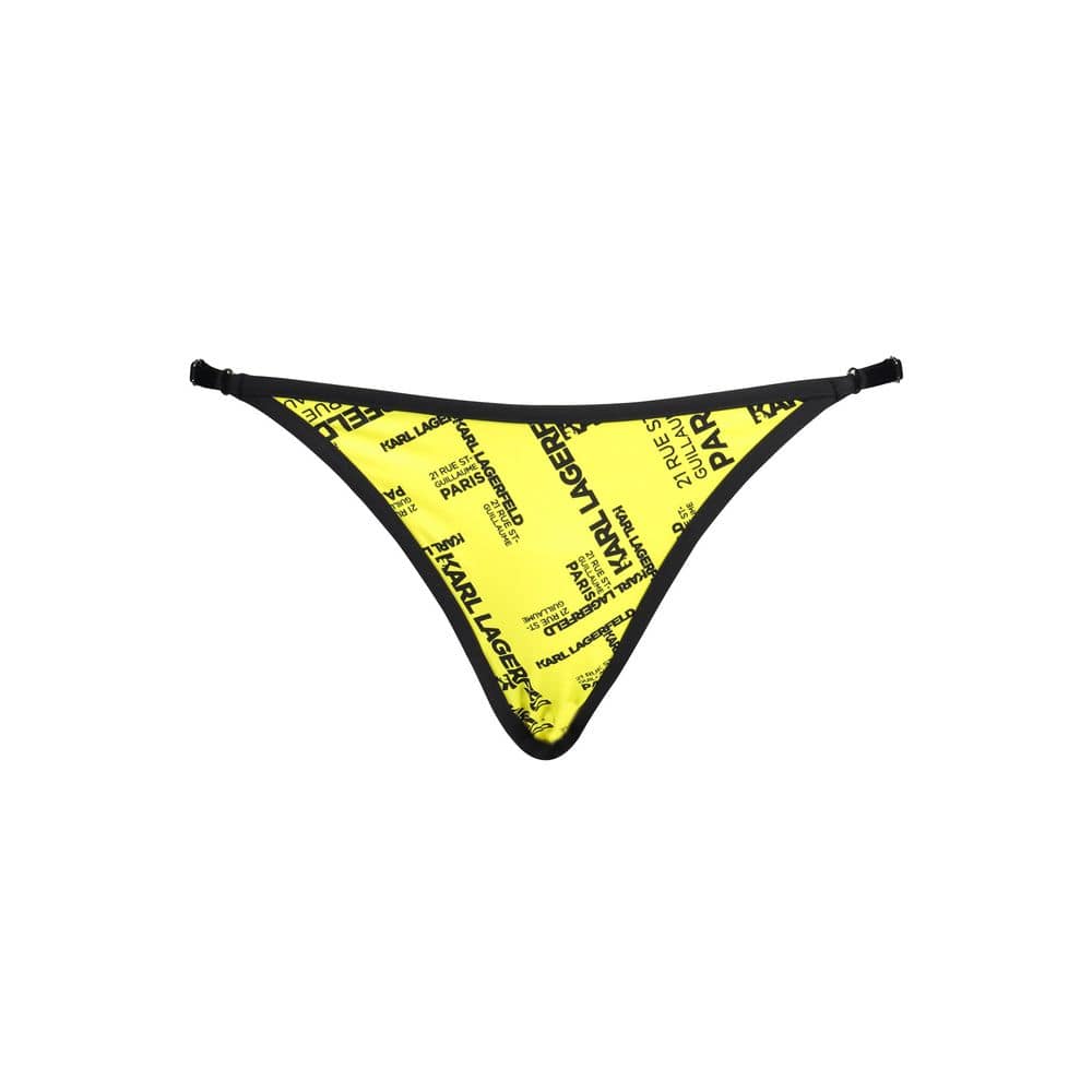 Karl Lagerfeld Yellow Polyamide Women's Swim Brief