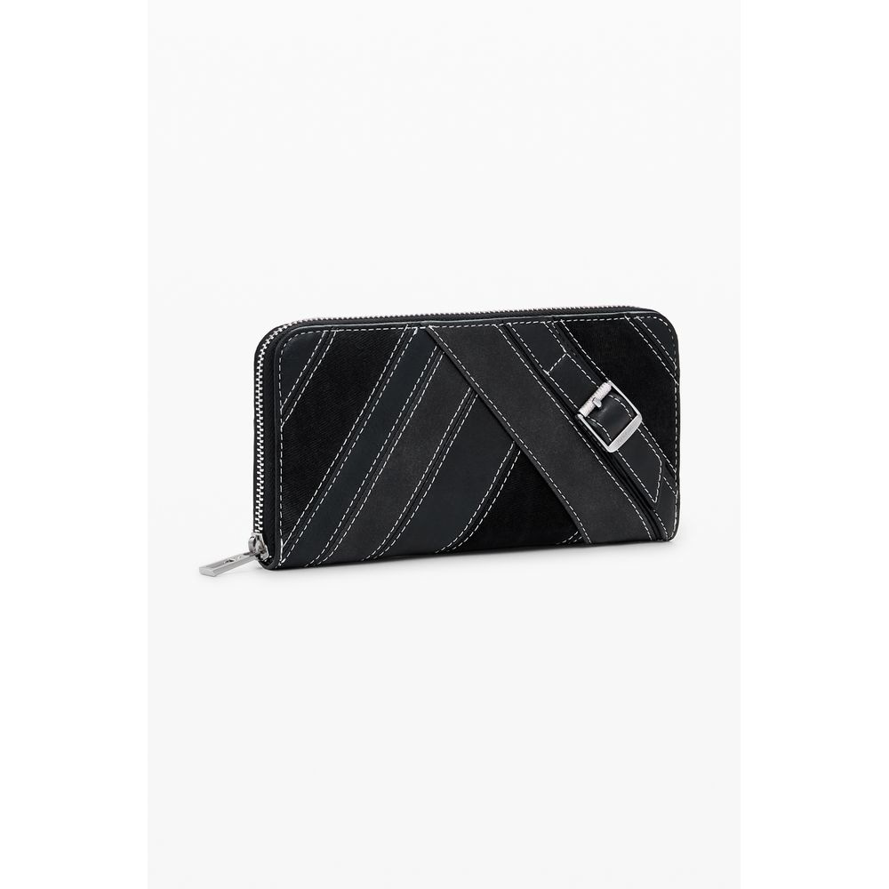 Desigual Nero Poliuretano Women Wallet - Image 2
