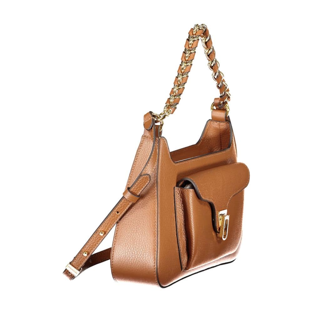 Coccinelle Marrone Leather Women Handbag - Image 3