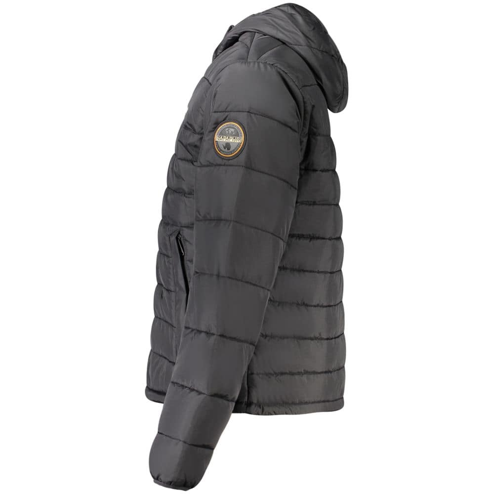 Napapijri Black Poliammide Men's Jacket - Image 3