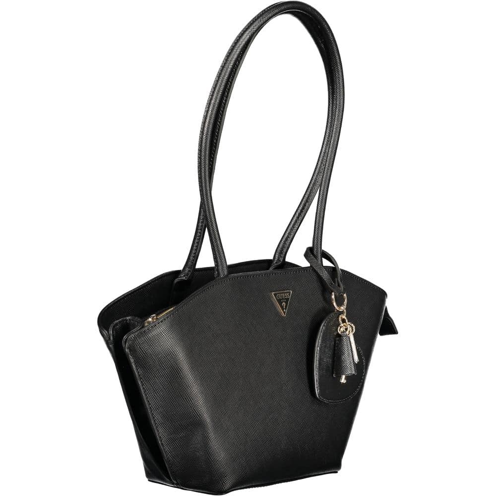 Guess Jeans Black Polyurethane Women's Handbag - Image 3