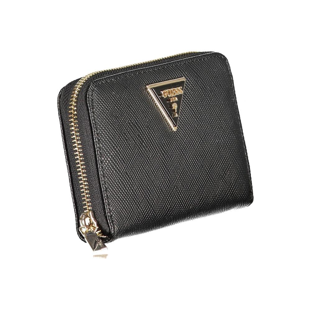 Guess Jeans Nero Poliuretano Women Wallet - Image 3
