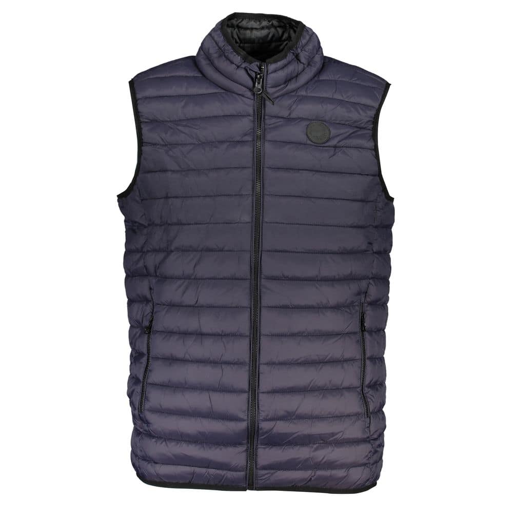 Gianmarco Venturi Blu Poliammide Men's Gilet