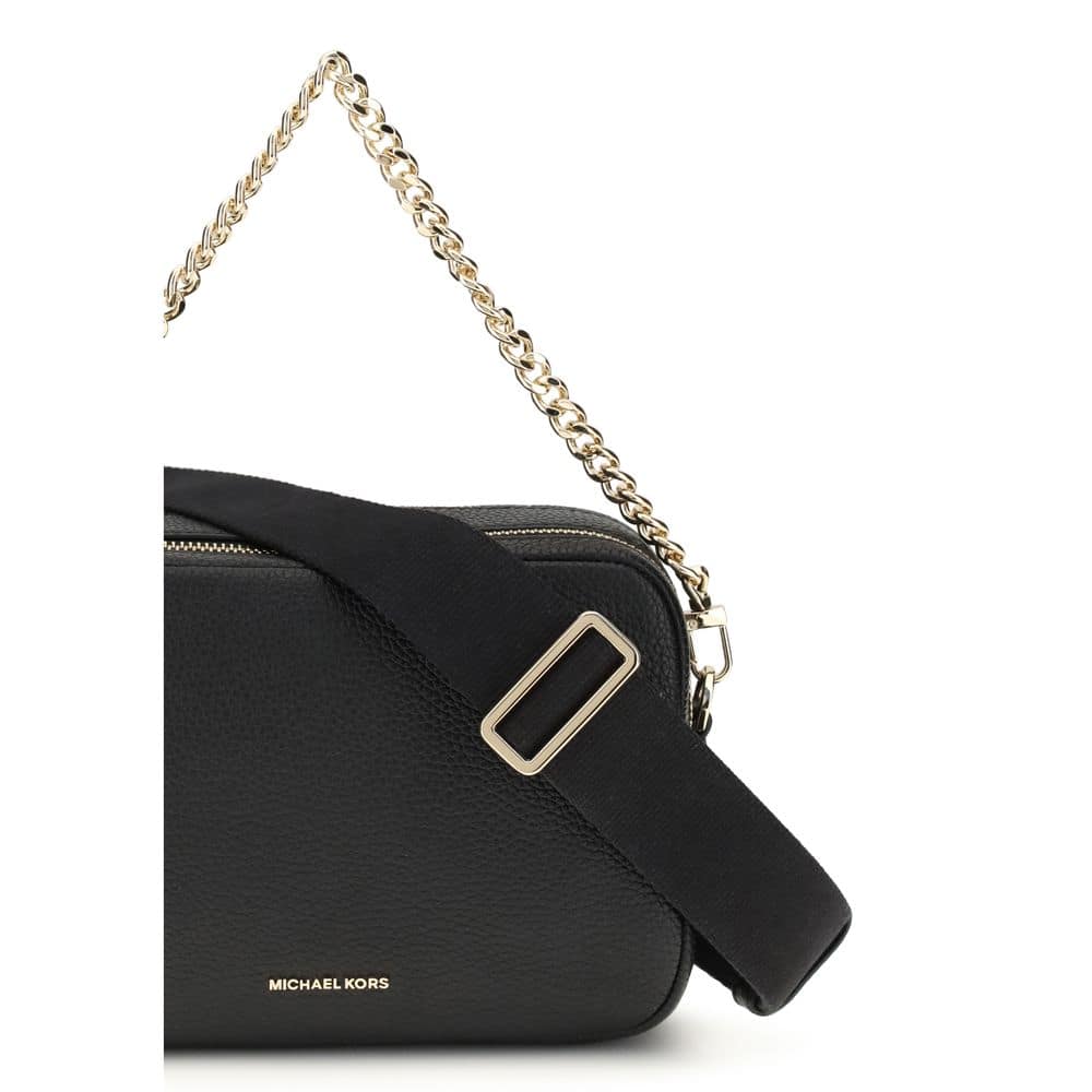 Michael Kors Black Calf Leather Bos Taurus Shoulder Bag - Image 4