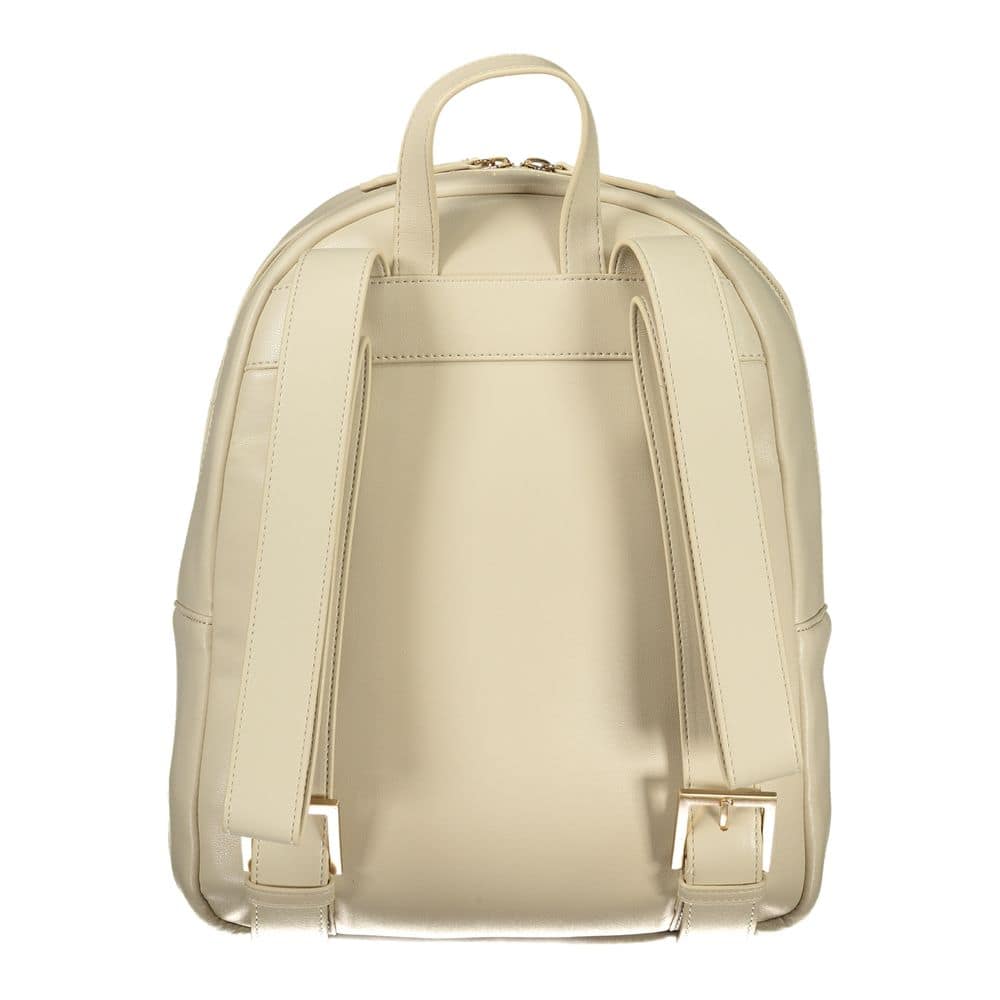 Mario Valentino Beige Polyurethane Women Backpack - Image 2