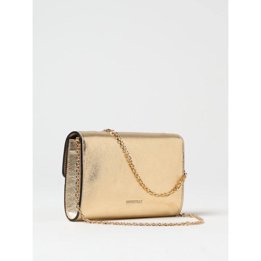 Coccinelle Gold Leather Shoulder Bag - Image 2
