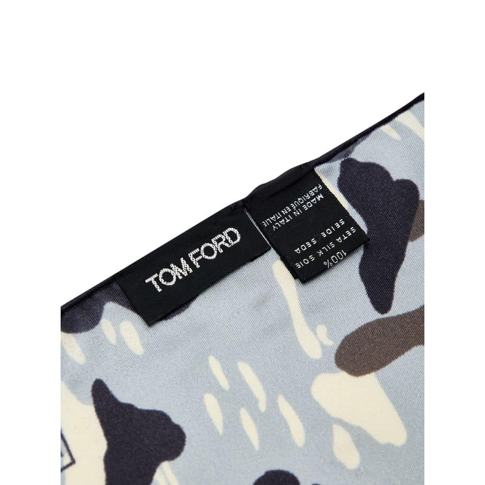 Tom Ford Gray Silk Pocket Square - Image 3