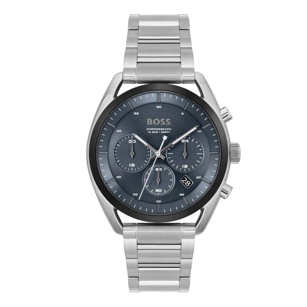 Hugo Boss Gray Stainless Steel Dress Watch