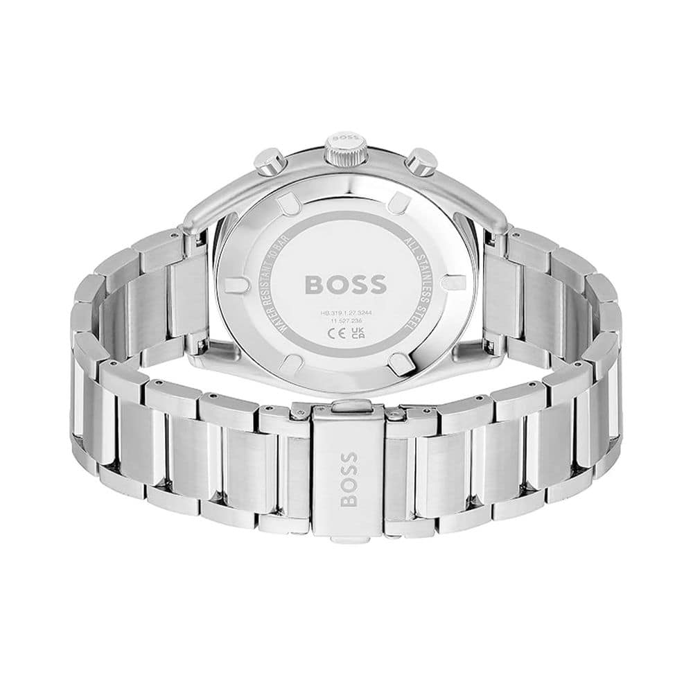 Hugo Boss Gray Stainless Steel Dress Watch - Image 3