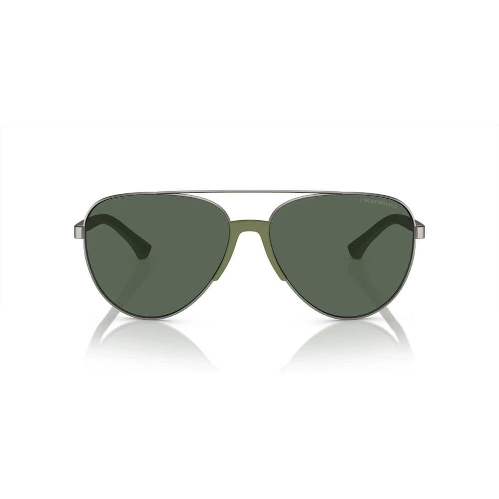 Emporio Armani Gray Metal Sunglasses - Image 2