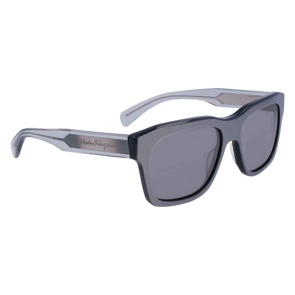 Ferragamo Gray Acetate Sunglasses - Image 3
