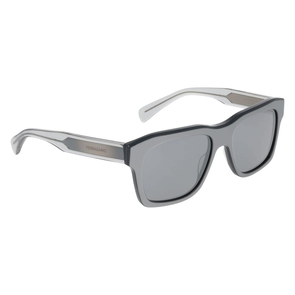 Ferragamo Gray Acetate Sunglasses - Image 3
