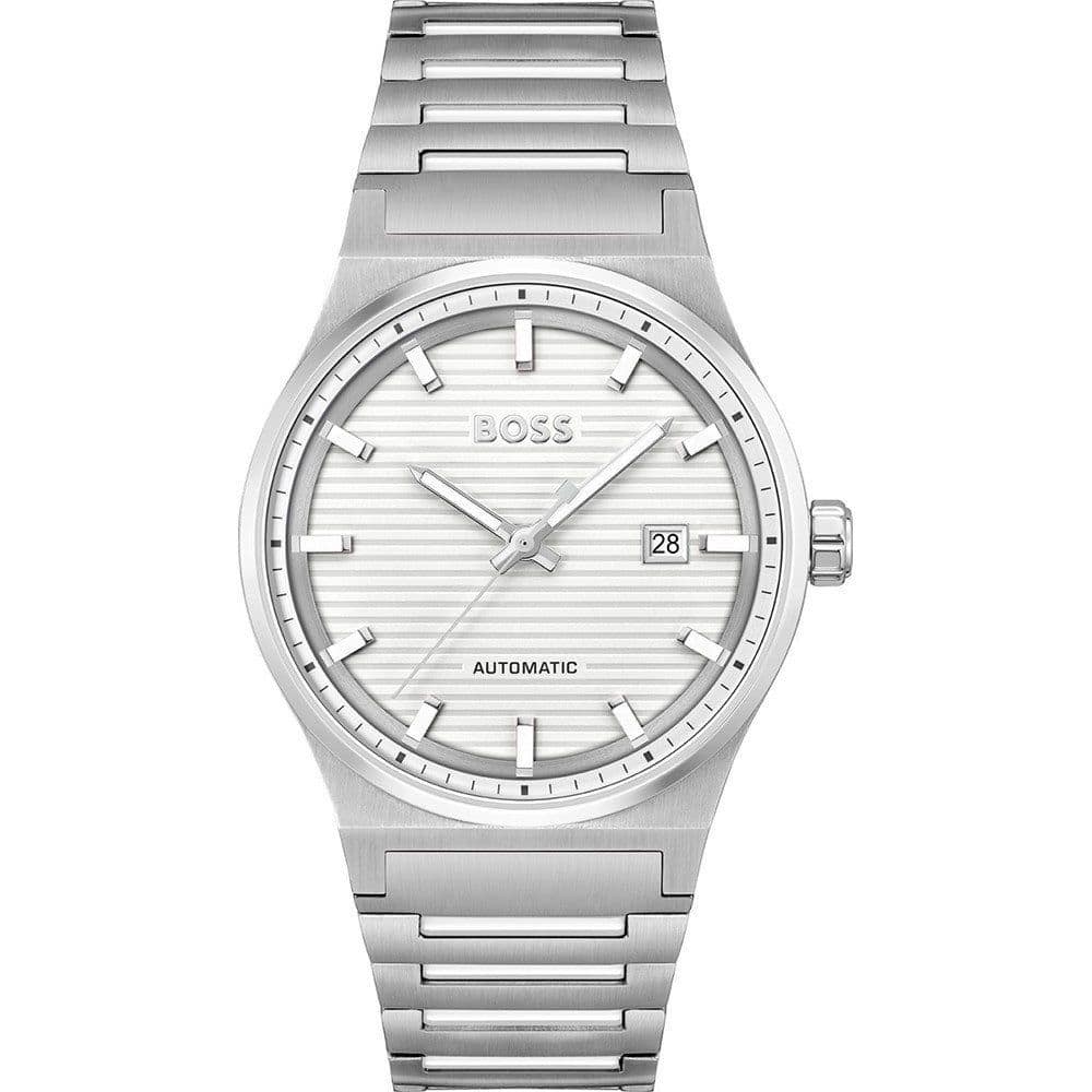 Hugo Boss Gray Stainless Steel Dress Watch