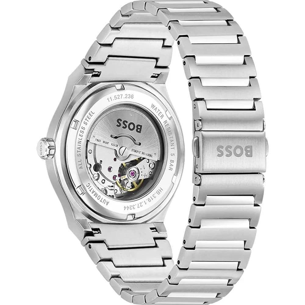 Hugo Boss Gray Stainless Steel Dress Watch - Image 3