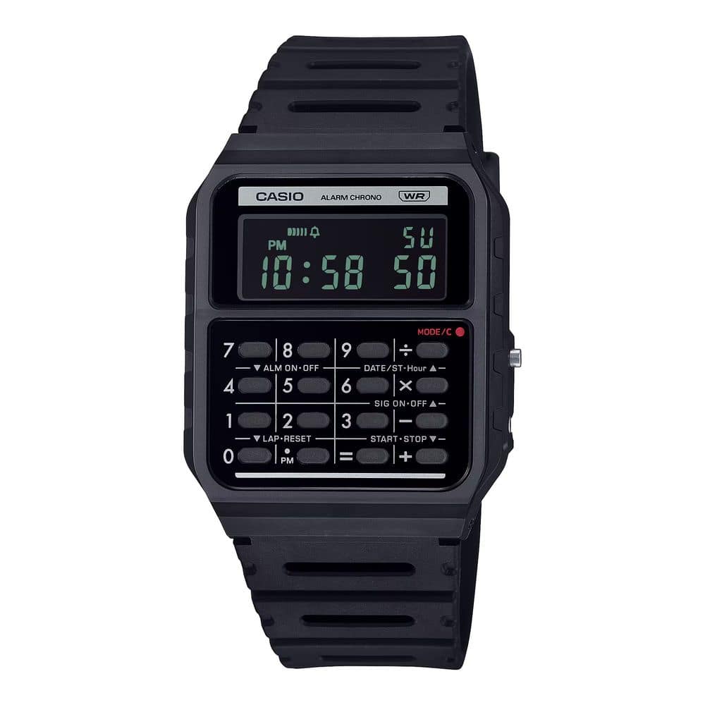 Casio Black Resin Digital Watch