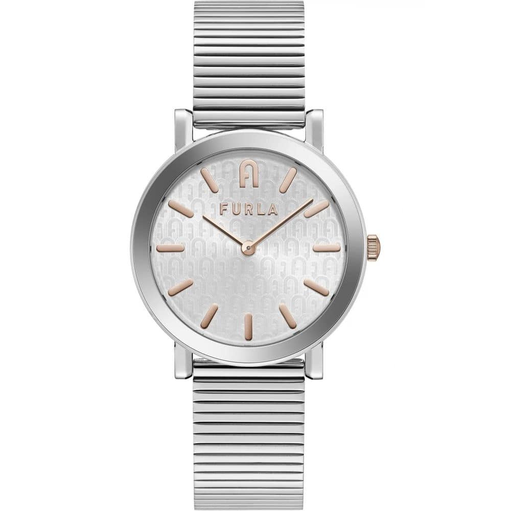 Furla Gray Stainless Steel Dress Watch
