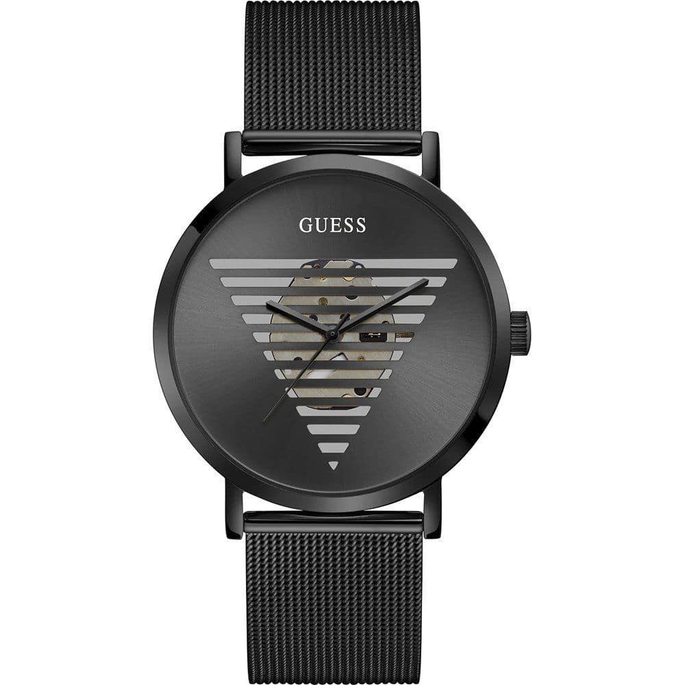 Guess Black Stainless Steel Dress Watch