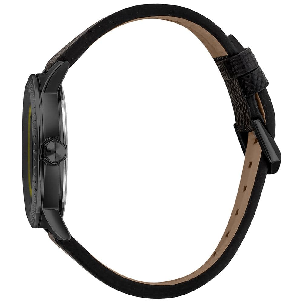 Just Cavalli Black Leather Dress Watch - Image 3