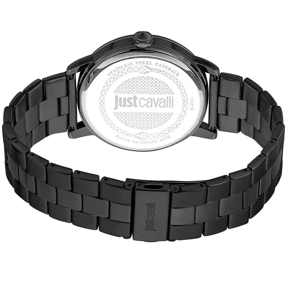 Just Cavalli Black Stainless Steel Dress Watch - Image 2