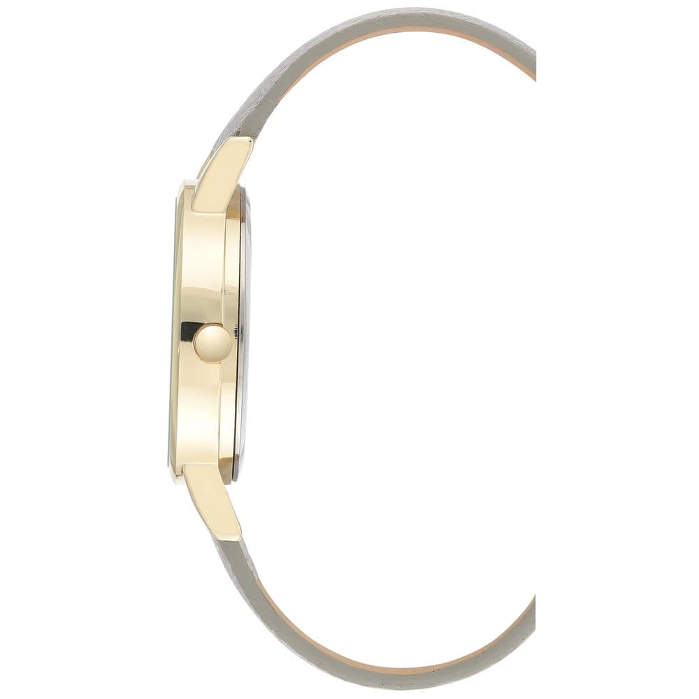 Nine West Gray Leather Dress Watch - Image 2