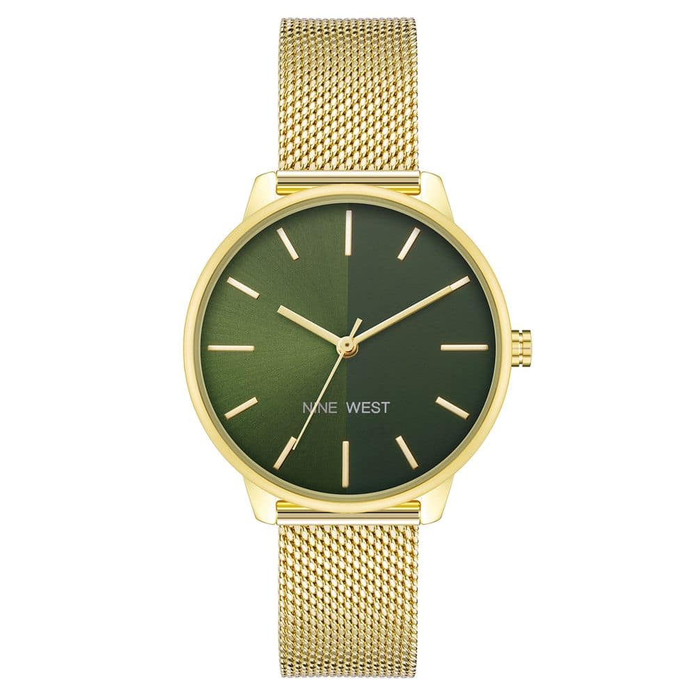 Nine West Gold Stainless Steel Dress Watch