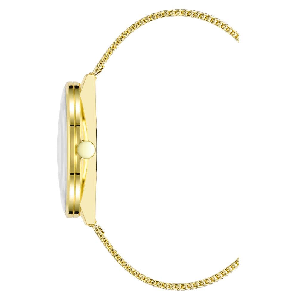 Nine West Gold Stainless Steel Dress Watch - Image 3