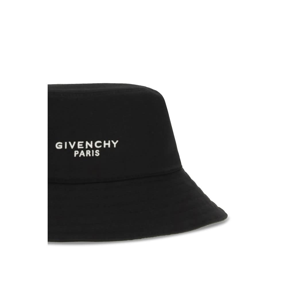 Givenchy Black Cotton Bucket Hat - Image 3