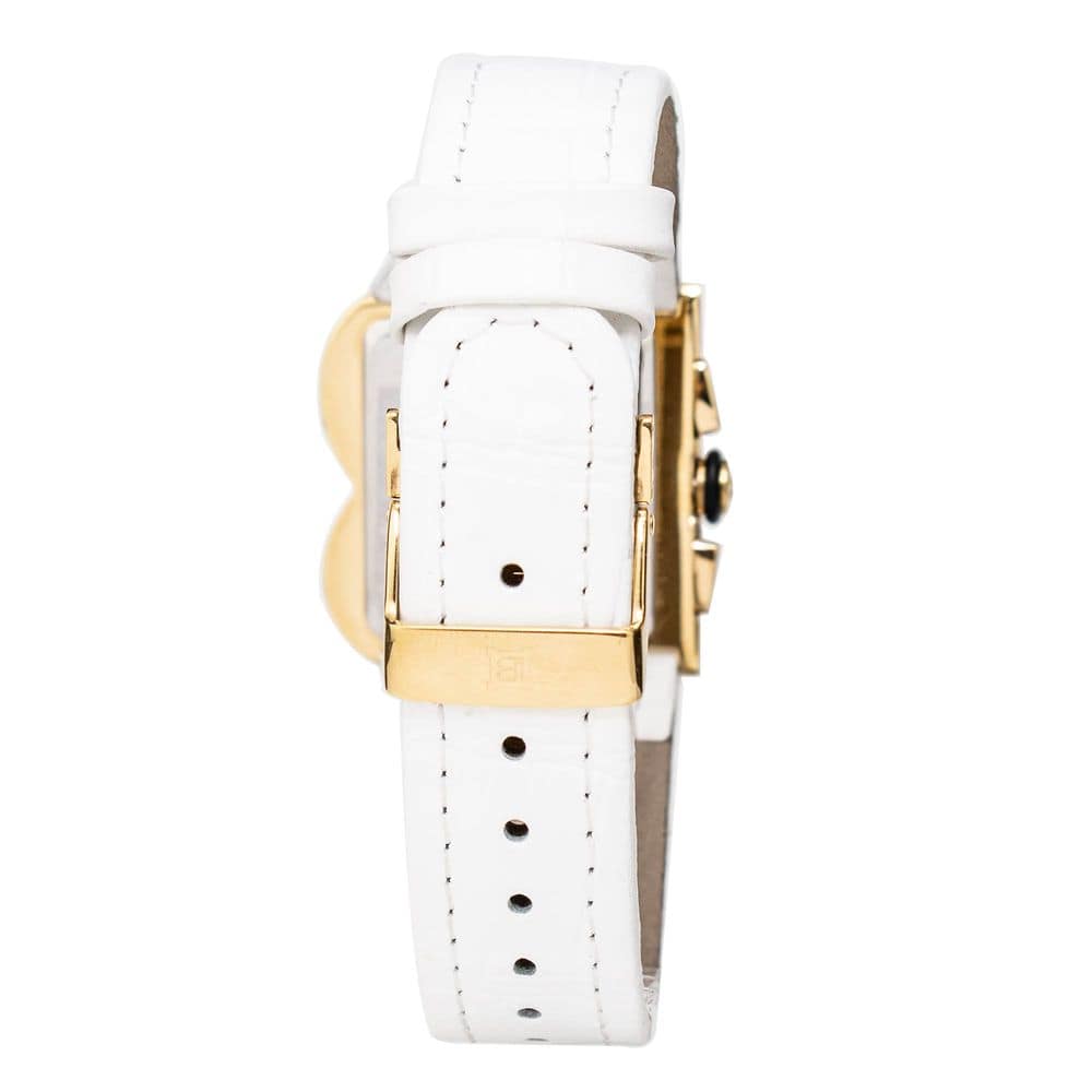 Laura Biagiotti White Leather Dress Watch - Image 2