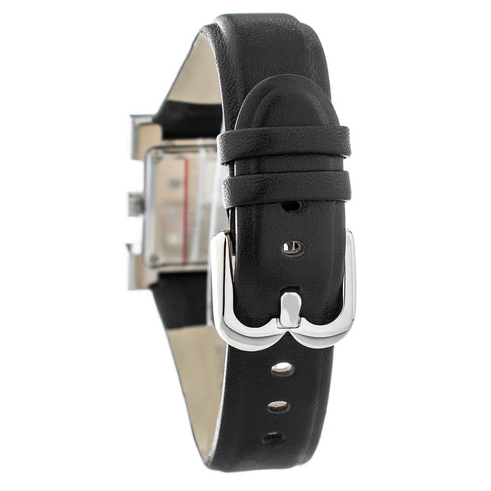 Laura Biagiotti Black Leather Dress Watch - Image 2