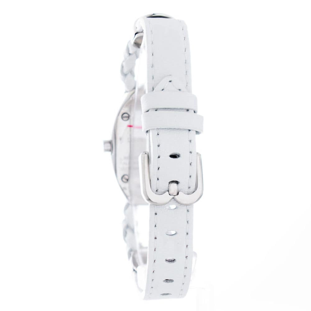 Laura Biagiotti White Leather Dress Watch - Image 2
