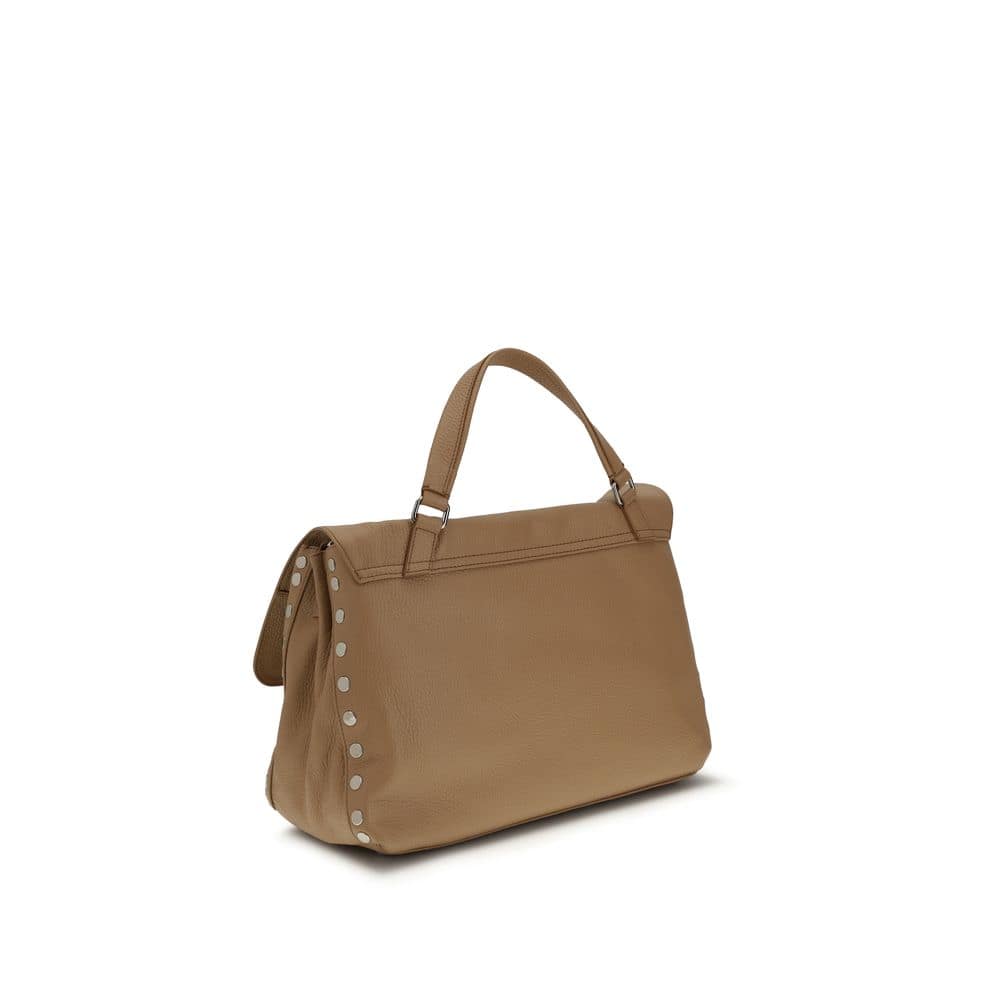 Zanellato Brown Calf Leather Bos Taurus Shoulder Bag - Image 3