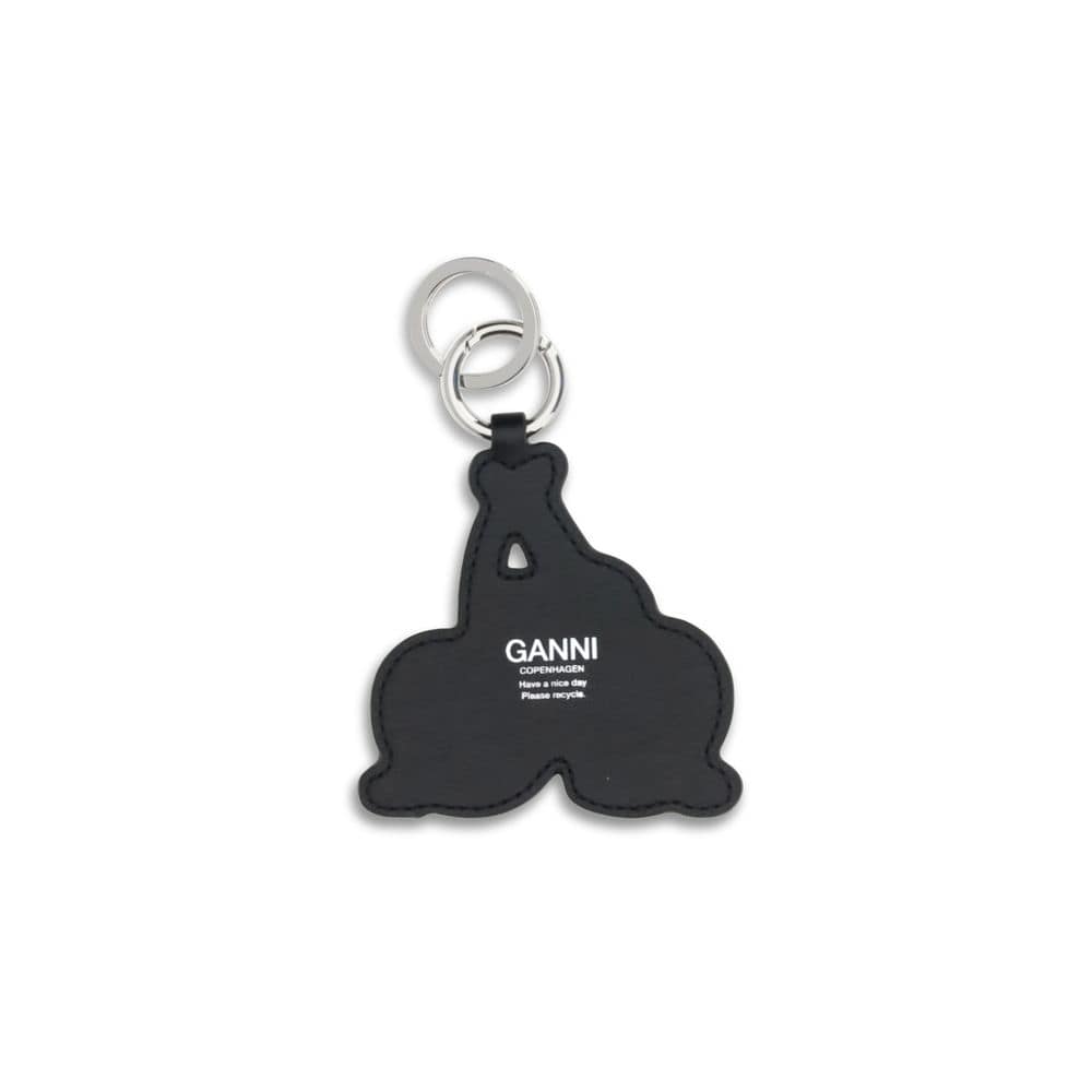 Ganni Multicolor Recycled Leather Keychain - Image 2